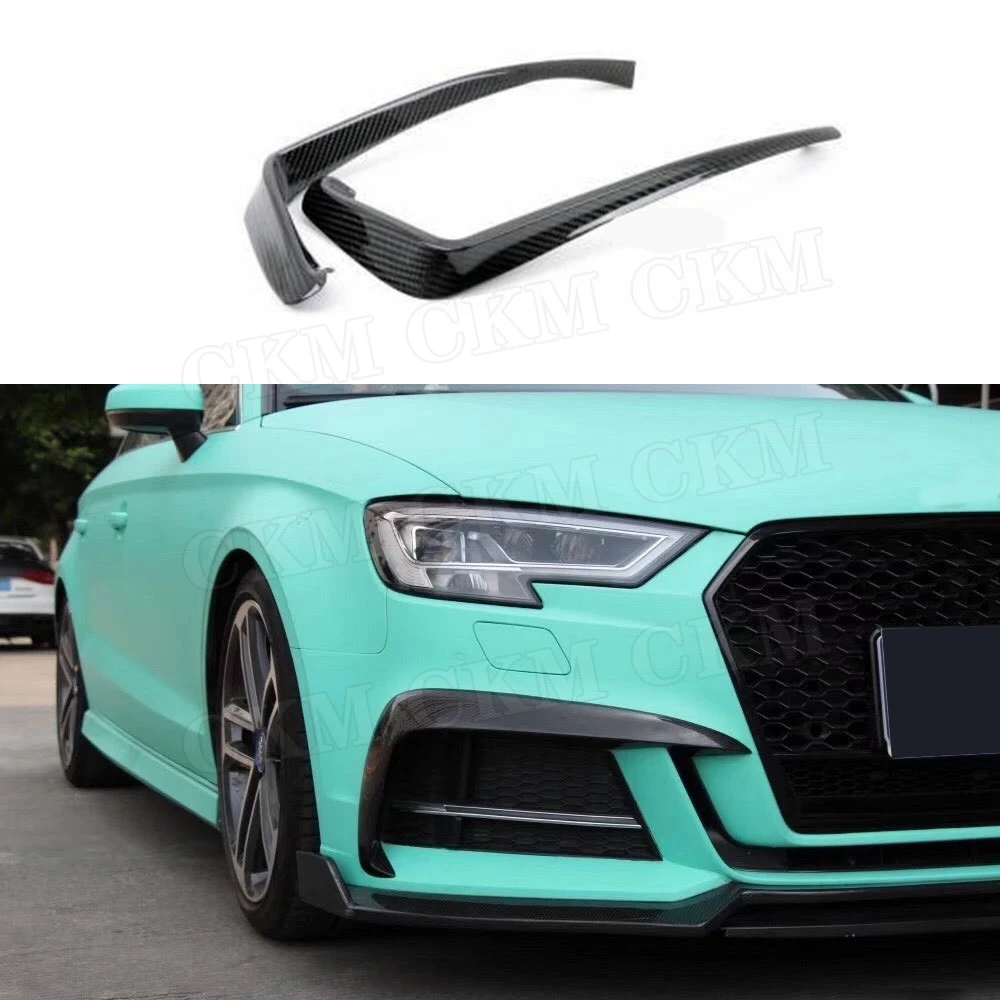 Передний противотуманный светильник из углеродного волокна для Audi A3 S3 Sedan Hatchback