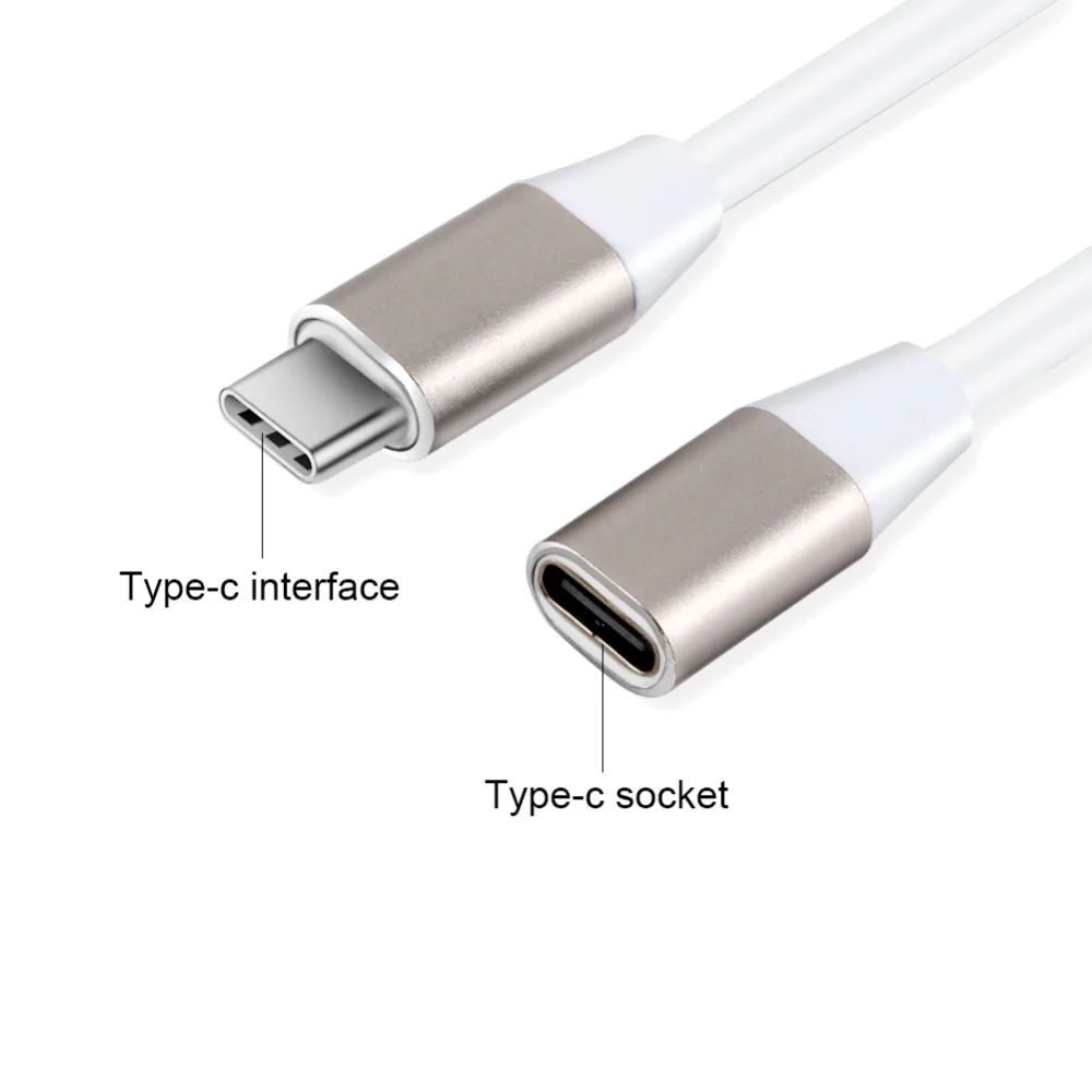 USB C Тип Удлинительный кабель для передачи данных видео мужского и женского пола