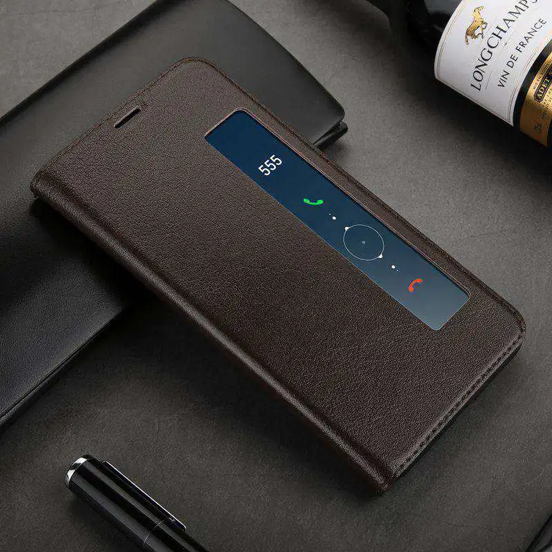 MAKEULIKE чехол из натуральной кожи для huawei mate 10 Pro Чехол с откидной крышкой Магнитный чехол для телефона с окошком Чехлы для huawei mate 10 Pro