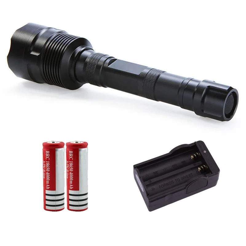 

Big Discount! 3 * XM-L T6 3T6 Flashlight 5 Mode 3800 Lumen XML T6 LED Flashlight +2*18650 battery + Charger Free Shipping