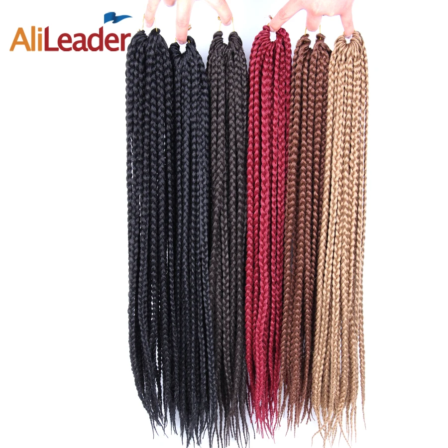 AliLeader 12 16 20 24 30 дюймов 22 пряди в упаковке вязаные косички с Омбре для плетения