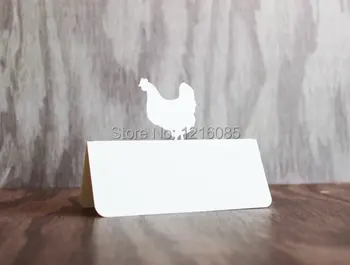 

Chicken Place Cards Set wedding party place table escort card