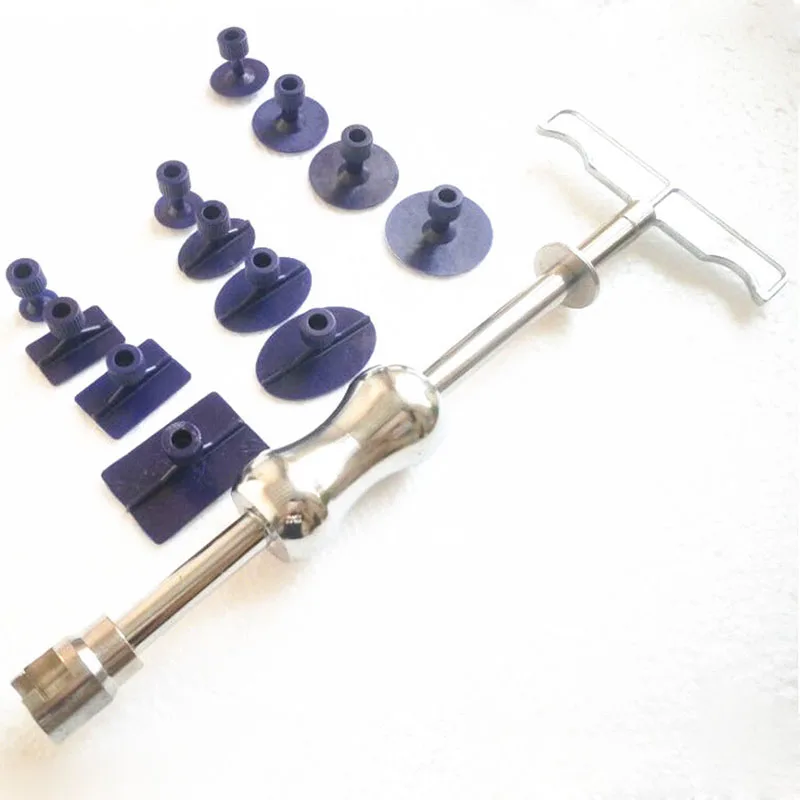 13pcs/set  Car Body PDR Paintless Dent Repair T-Bar Lifter Hail Removal Tool+Tabs