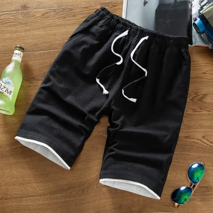 High quality 2019 summer leisure Elastic Waist Drawstring teenagers students men's beach shorts High quality 2019 summer leisure Elastic Waist Drawstring teenagers students men's beach shorts
