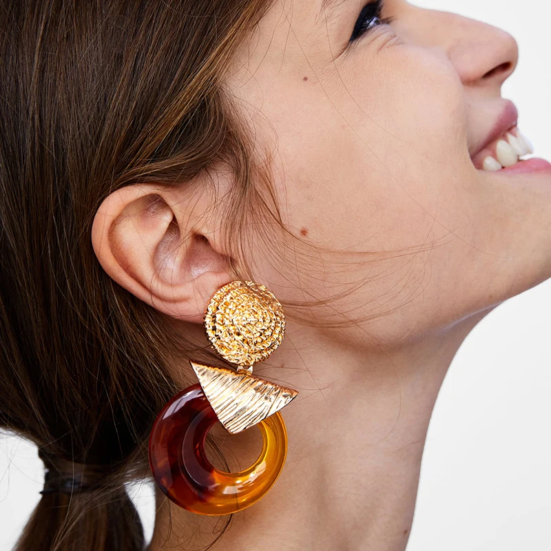 

JURAN ZA Special Design Drop Dangle Earrings For Women Vintage Fashion Pendant Earrings Hot Sale Bohemian Charm Trendy Jewelry