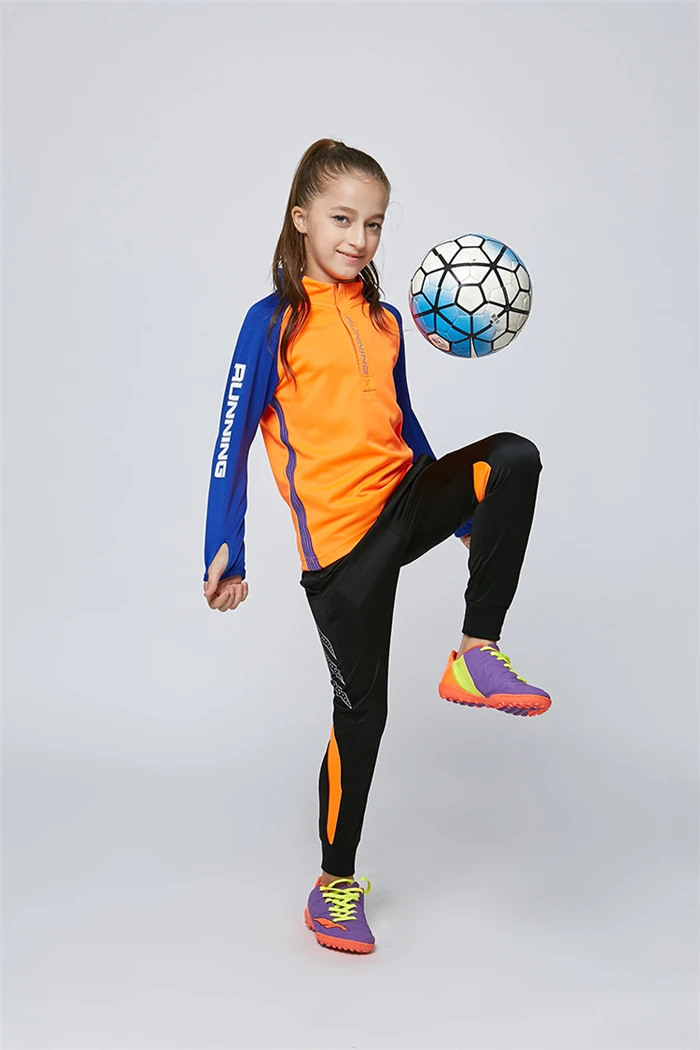 Soccer Jerseys Kids Men Women Soccer Jerseys Sets Uniform Pockets Long Football Training Suit Girl Football Kits Sportswear