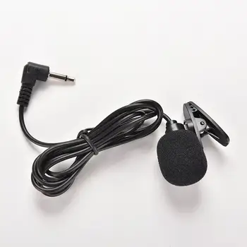

2Pcs Portable Clip-on Lapel Lavalier Microphone 3.5mm Mini Wired Condenser Microphone for Smartphones PC Laptop