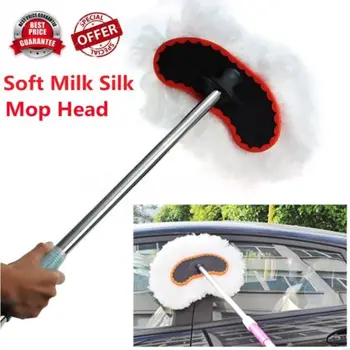 

Car Wiping Soft Milk Silk Mop Head Cleaning Wash Brush Tool High Quality Does not include cleaning stick