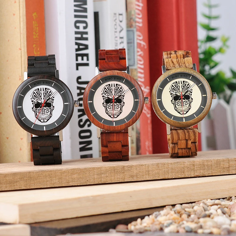 BOBO BIRD V-Q12 Unique Detail Wood Watches Men Quartz Clock Quality Chinese Products Drop ship relogio masculino