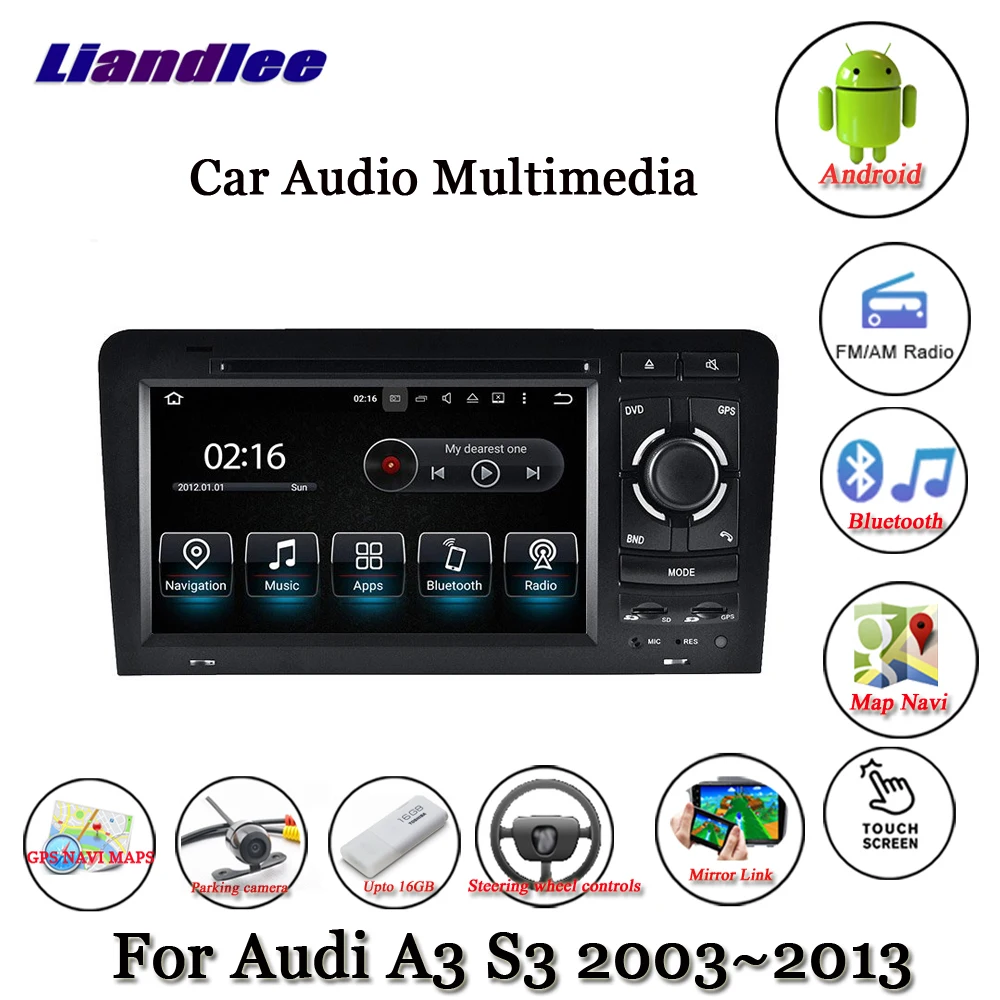 Liandlee автомобильная система Android для Audi A3 S3 8P 2003~ 2011 Радио ТВ BT DVD Carplay камера gps Navi навигация HD экран мультимедиа