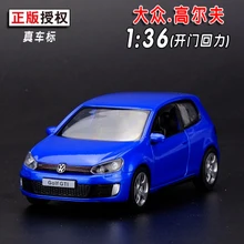 1 шт. 12 5 см 1:36 мини автомобиль из сплава модель deliacy Yu feng Volkswagen Golf GTI