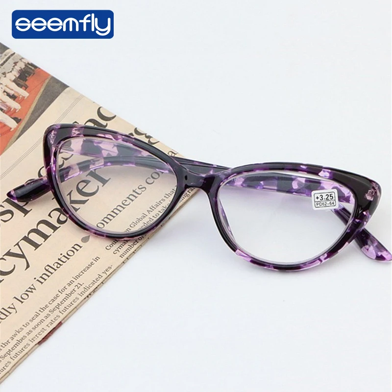 

Seemfly Fashion Hawksbill Reading Glasses Magnifier Men Women Anti Blue Rays Presbyopia Eyeglasses Antifatigue Computer Eyewear