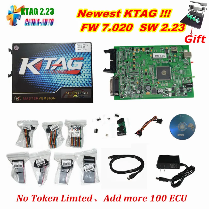 

Top Selling Ktag 7.020 ECU Chip Tuning K TAG V7.020 V2.23 Master Version For Car Truck KTAG ECU Programming Tool ECM As Gift