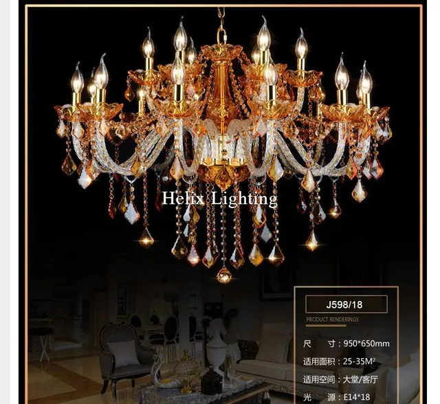 Newly Modern Art Deco Chandelier Mixed Color Amber And Clear Living Newly Modern Art Deco Chandelier Mixed Color Amber And Clear Living Room Candle Lamps Luxury Crystal