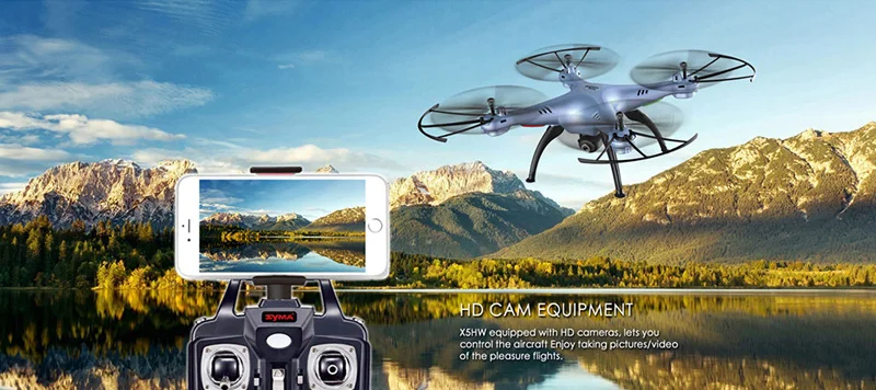Original Quadrocopter SYMA X5HW Wifi FPV Drone With 0.3MP HD Camera 360 Eversion Real-Time Remote Control RC Helicopter Kid Gift (21)