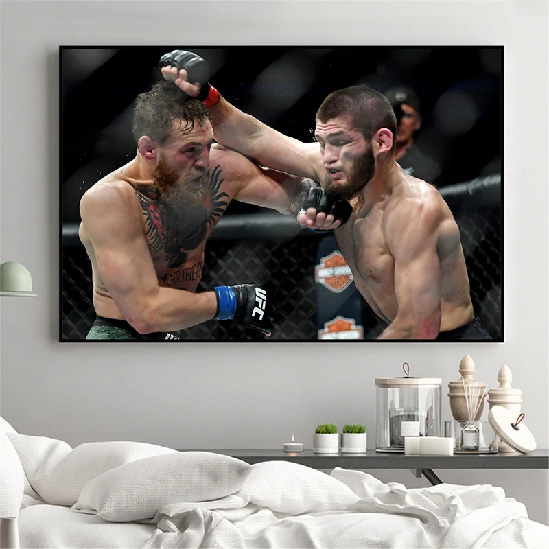 Постер Conor McGregor Хабиб современное художественное украшение принт домашний декор