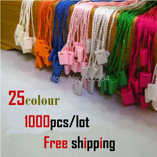 Buy 25 colour hangtags seal hang tag string /free
