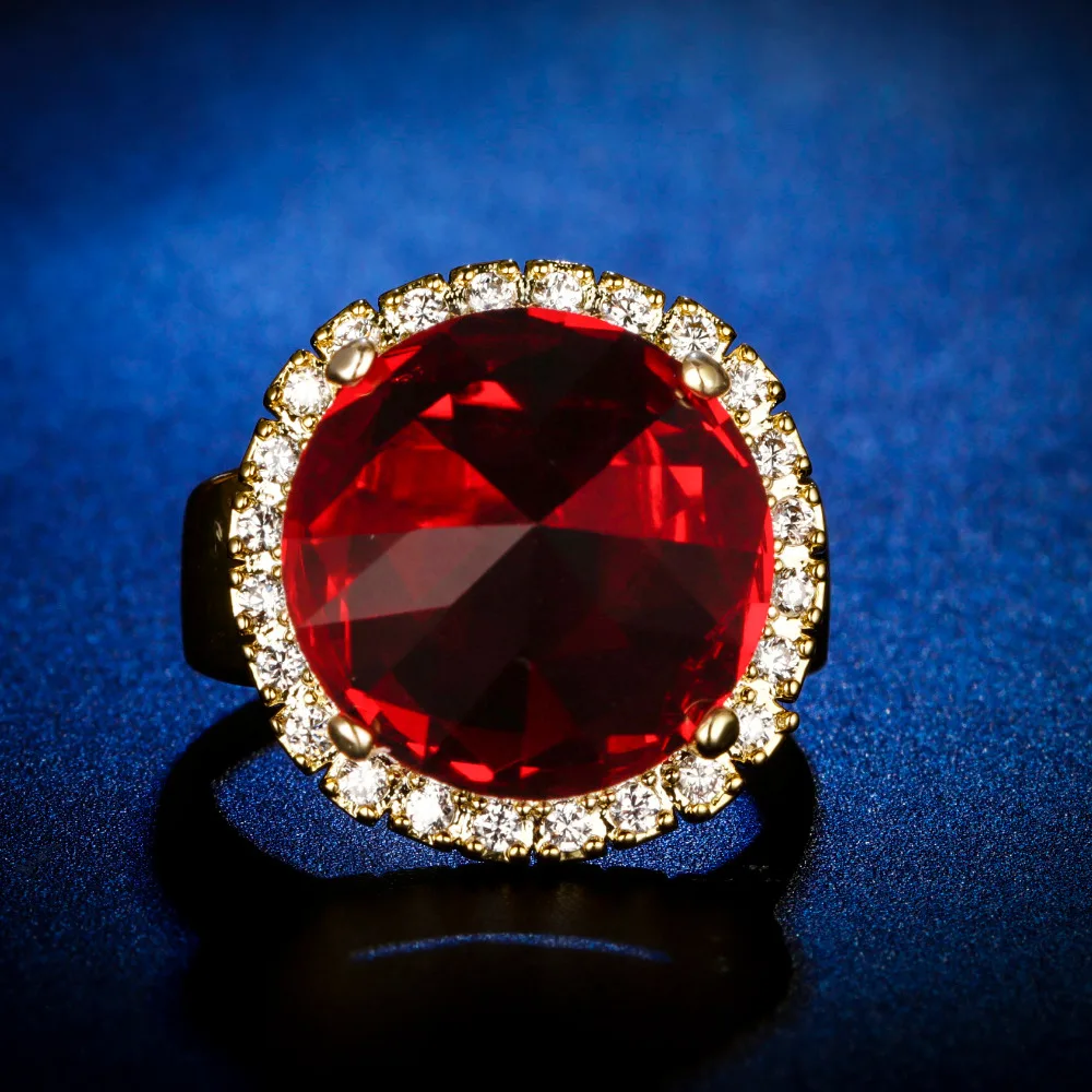 

Original Design Gorgeous cz unique style top quality ruby Ring Cubic Zirconia Hot Ins sterling silver 925
