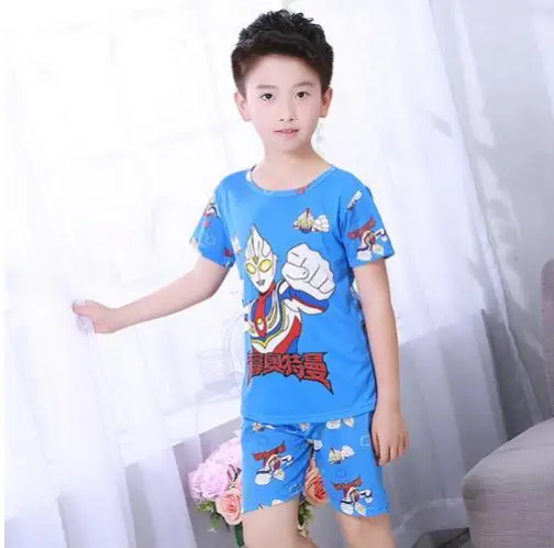 

Summer Kids Children Sleepwear Sets Thin Cartoon Lovely Unisex Girls Pajamas Sets Special Offer Cheap Pajamas FG14