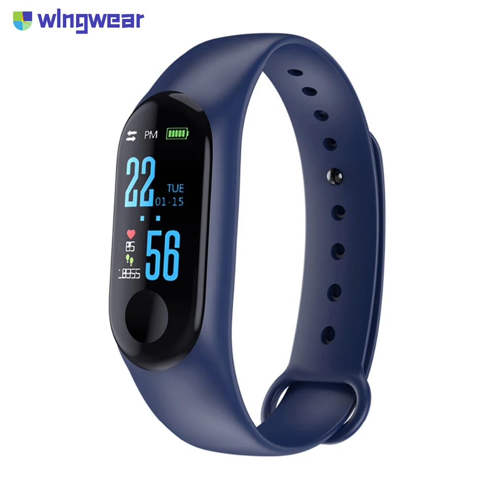 

NEW M30 Smart Wristband 0.96" Color Screen Bluetooth Heart Rate Monitor IP67 Life Waterproof Sport Fitness Bracelet 3 Colors
