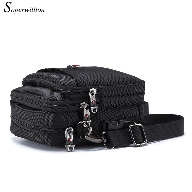 Koop Soperwillton Merk mannen Messenger Bag Waterdichte Mannen Purse Oxford 1680D Rits Zak Crossbody Voor Mannelijke DropShipping #1052