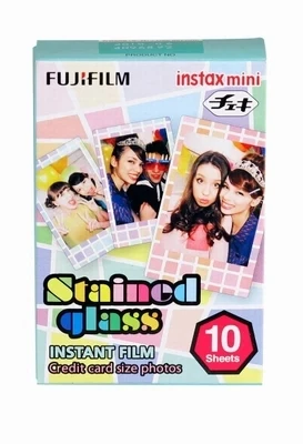 

Fujifilm Fuji Instax Mini Film colour glass 10 pcs for Fuji Instax Mini Camera 7 7s 8 25 50 90 SP1 with Free Gift