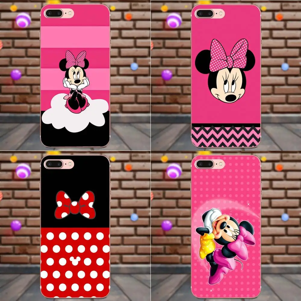 

Minnie Mouse Red Hearts For Xiaomi Mi3 Mi4 Mi4C Mi4i Mi5 Mi 5S 5X 6 6X 8 SE A1 Max Mix 2 Note 3 4 Tpu Soft Black Phone Case