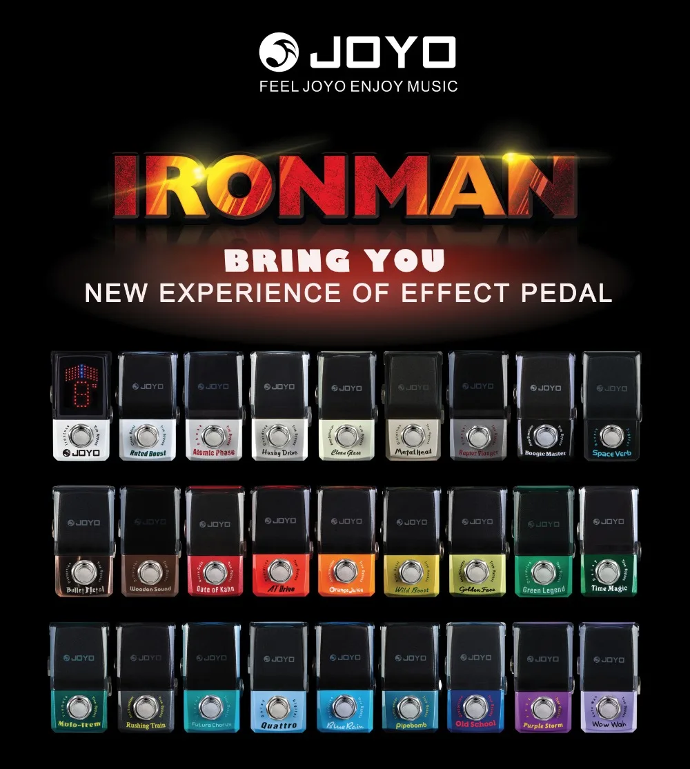 Joyo Ironman JF-301 Номинальное усиление чистых тонов мини электрогитара эффект эффекты Педали Stompbox True Bypass