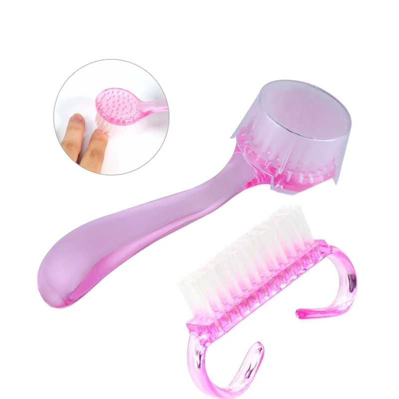 

2 Pieces/lot Nail Gel Care Handle Nail Brushes Clean Dust Nail Art Accessories Tools Sets & Kits
