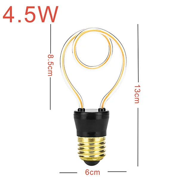 Светодиодный светильник A60 ST64 G95, винтажный светодиодный светильник Эдисона, E27, 220 В, античный мягкий светильник, уникальный дизайн, теплый желтый - Испускаемый цвет: JH-DO