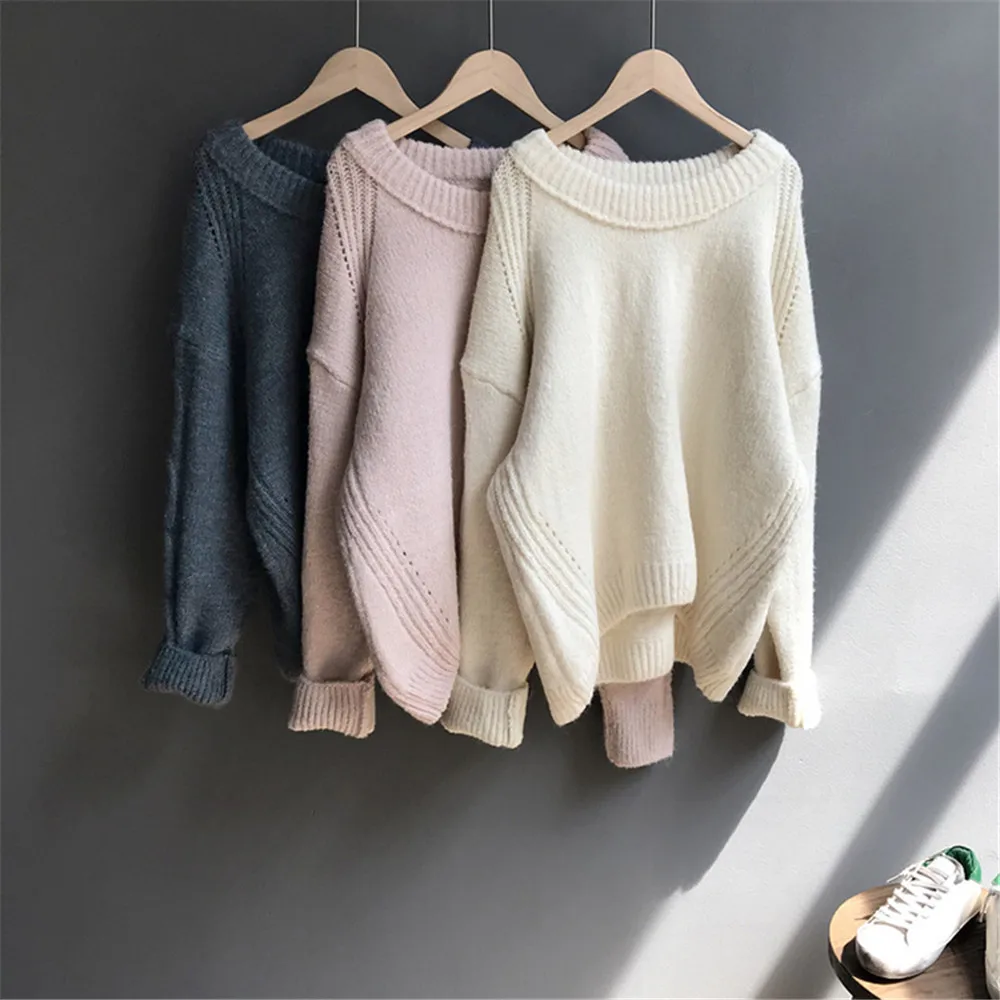 Winter Thicken Women Sweater Pullover 2018 Hollow Out Sweater For Women Long Sleeve Knitted Jumper Autumn Thick Casual Clothing (50)
