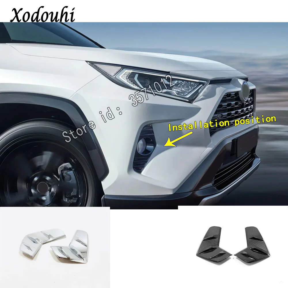 Для Toyota RAV4 2019 2020 Автомобильная наклейка Стайлинг корпус крышка отделка Передняя
