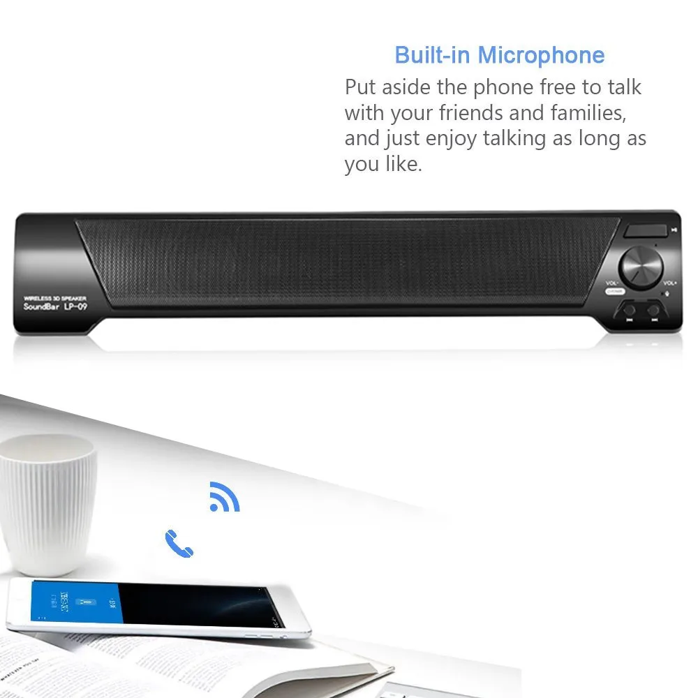 Speaker speakers for computer soundbar battery box usb stereo sound aux line in subwoofer mp3 speaker music computer pc (3)