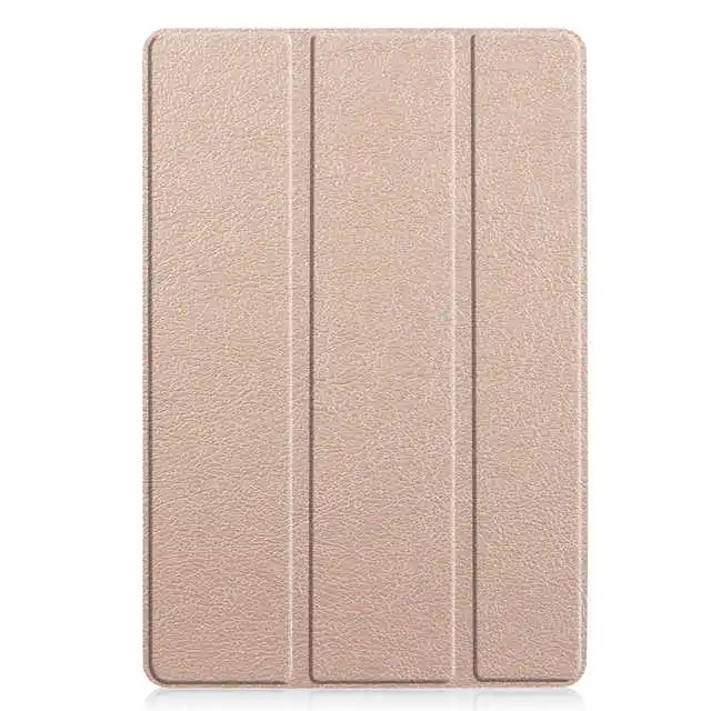 gold Окрашенный умный чехол из искусственной кожи для huawei MediaPad M6 10,8 дюймов планшет Funda Capa чехол для huawei M6 Pro 10,"+ пленка для экрана+ ручка - Цвет: gold