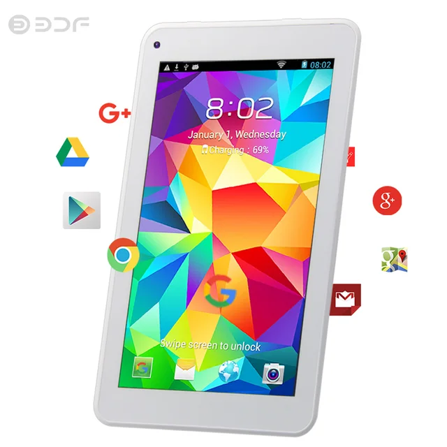 Cheap and Simple 7 inch Tablet PC SoFIA Android 6.0 Quad Core 1GB+16GB Dual Camera  WiFi Ultra Slim  Bluetooth WiFi Tablet PC