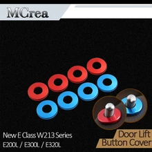 MCrea 4 шт. стайлинга автомобилей наклейки для Mercedes Benz W213 E класса стеклоподъемник дверь фиксатор крышки ручек кольца в оправе аксессуары