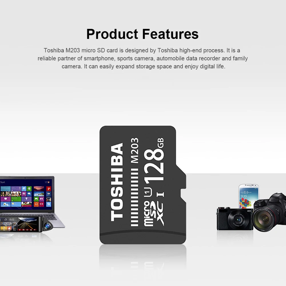 TOSHIBA Micro SD карта 128 Гб 64 Гб SDXC класс 10 UHS-I Карта памяти SDHC 16 ГБ 32 ГБ TF/microsd SD Micro карта