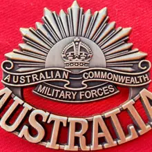 Пользовательские монеты знак ww1 и ww2 памятной форма медали значок низкая цена Австралии Античное золото медали на заказ