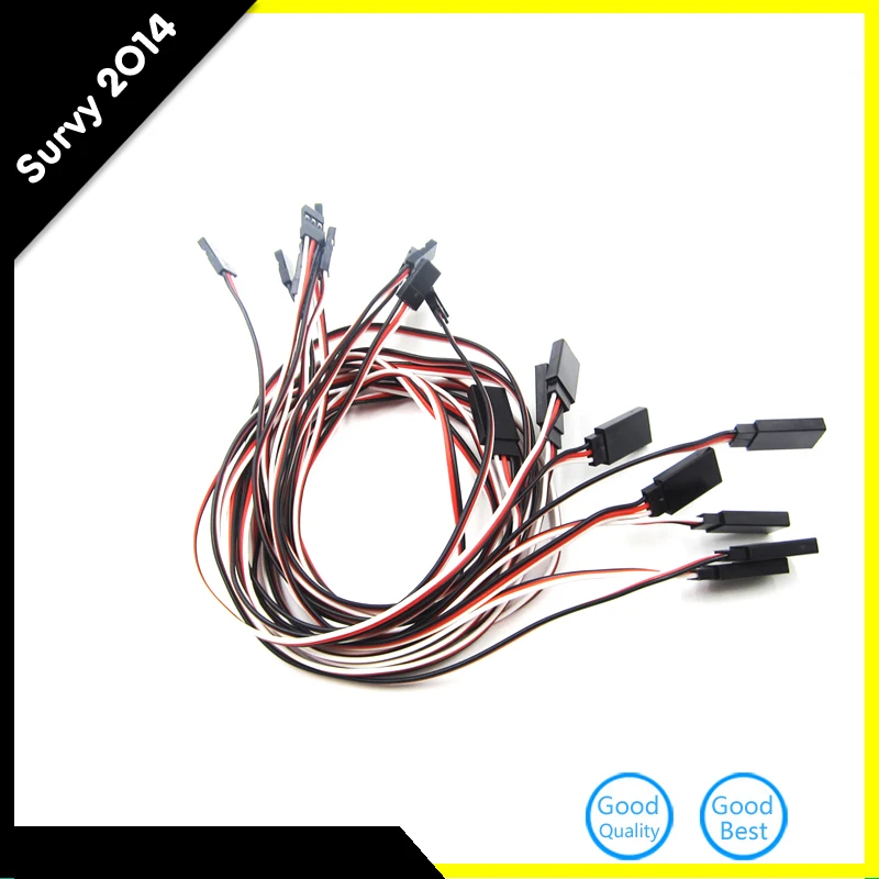 

IMC hot 10 Pcs 3 Pin Male to Female RC Servo Extension Cord Cable 50cm Length