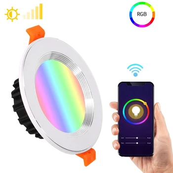 

WiFi Remote APP Alexa Voice Control LED Smart colour Downlight RGB Energy Saving Dimming Multicolor Smart Scene Light Smart Bulb