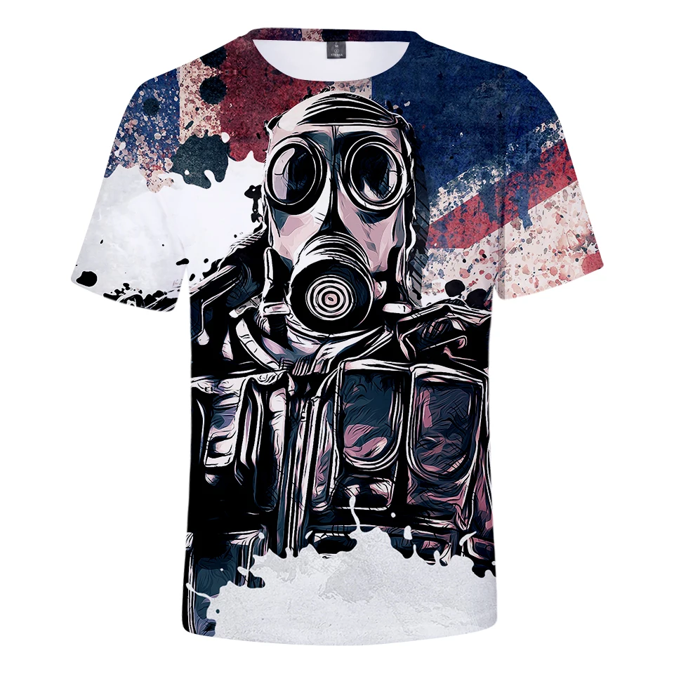 LUCKYFRIDAYF 2018 Top Games Rainbow Six Siege 3D Print T-shirt SHORT SLEEVE Game T-shirt Men's Clothing R6 F Print Men's T-shirt LUCKYFRIDAYF 2018 Top Games Rainbow Six Siege 3D Print T-shirt SHORT SLEEVE Game T-shirt Men's Clothing R6 F Print Men's T-shirt