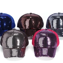 50 шт./лот Federal Express быстро в Корейском стиле повседневные платья Регулируемый блестками Бейсбол Кепки для мальчиков и девочек спортивная шапочка