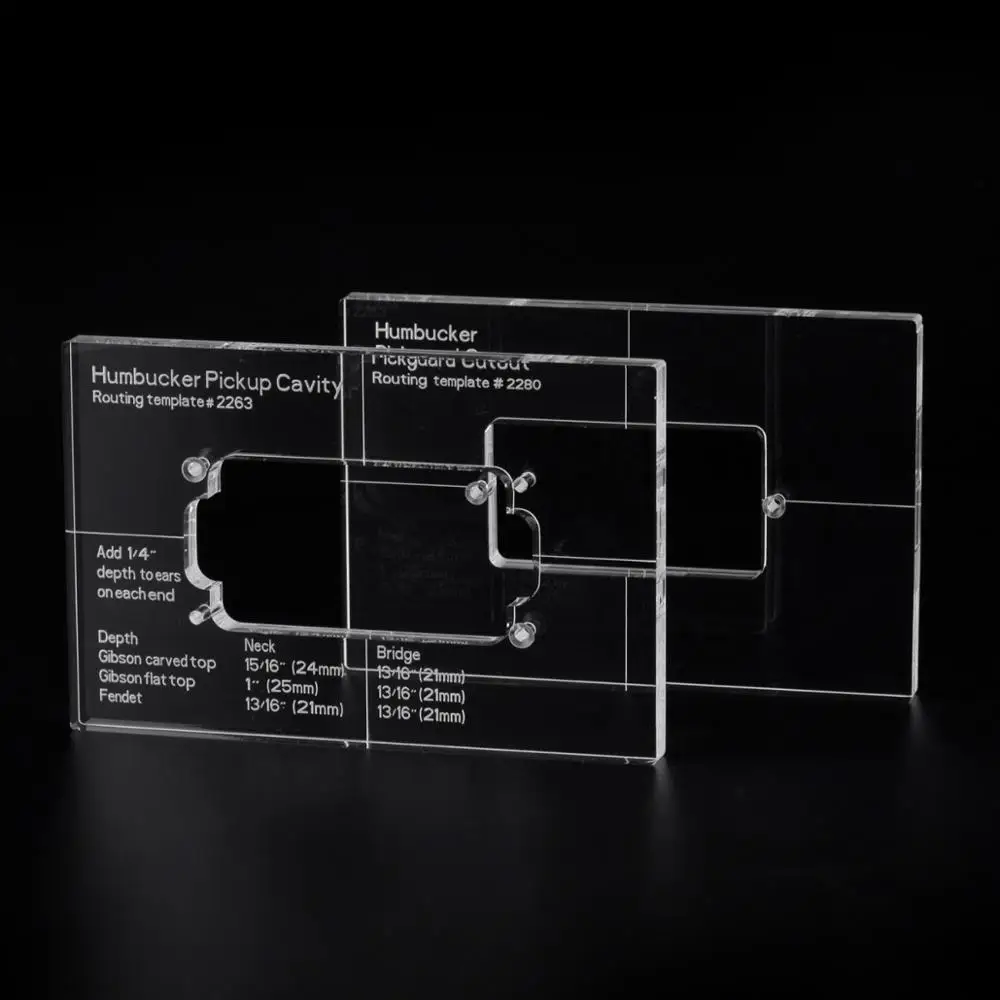 Аккуратный акриловый хамбакер Musiclily Pro CNC набор шаблонов для установки корпуса