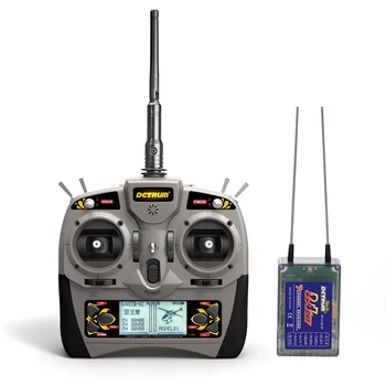 

Detrum 2.4G GAVIN-6C 6CH Radio System Transmitter Electronic RXC7 Receiver for RC Airplane Boat Cars Model TH03734