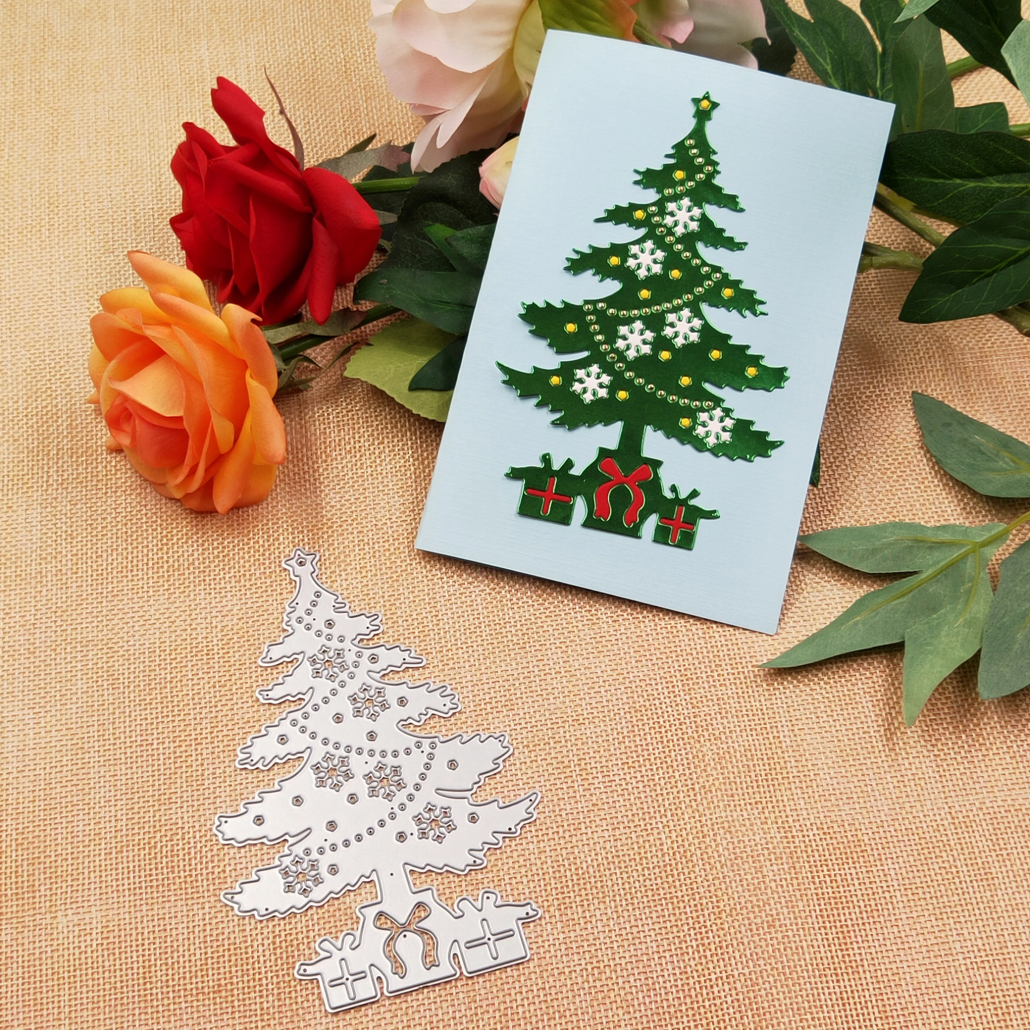 

Christmas tree cutting dies for card making and scrapbooking DIY Photo Album Decor Paper Card Making Birthday Gift Craft