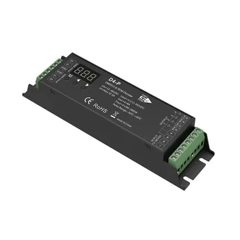 

D4-E D4-P D4-XE 4 channel PWM constant voltage DMX decoder with digital display XLR3 and RJ45 port DC12-36V input;8A*4CH