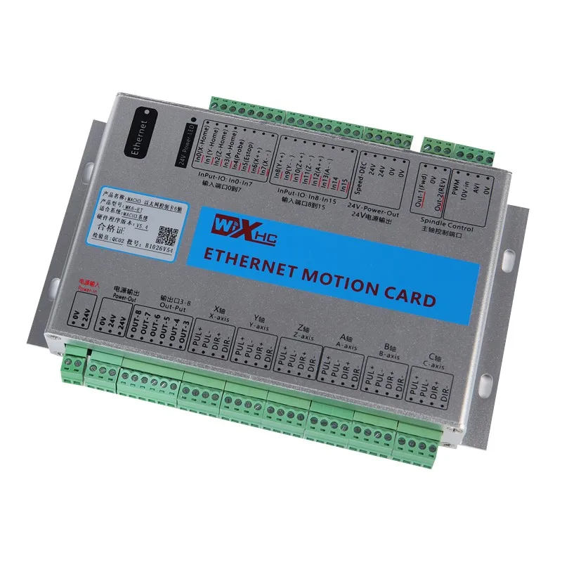 

Ethernet 2MHz Mach3 CNC Motion Control Card Resume from Breakpoint for Lathes CNC Routers Lasers