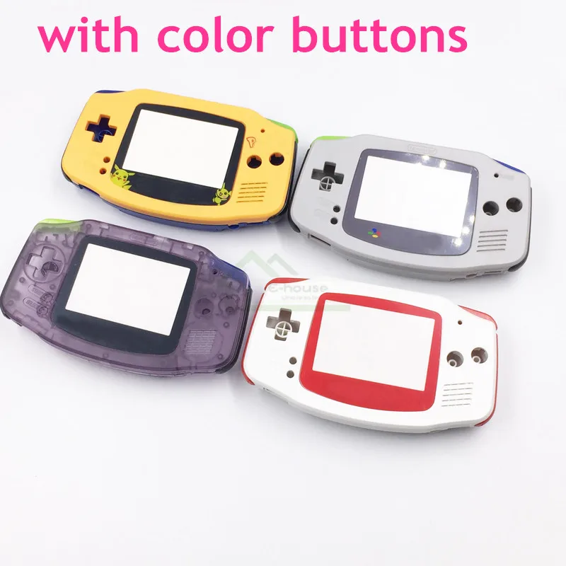 

Limited Edition Housing Shell Case Cover Skin replacement for Gameboy Advance for GBA Game Console with Color Buttons