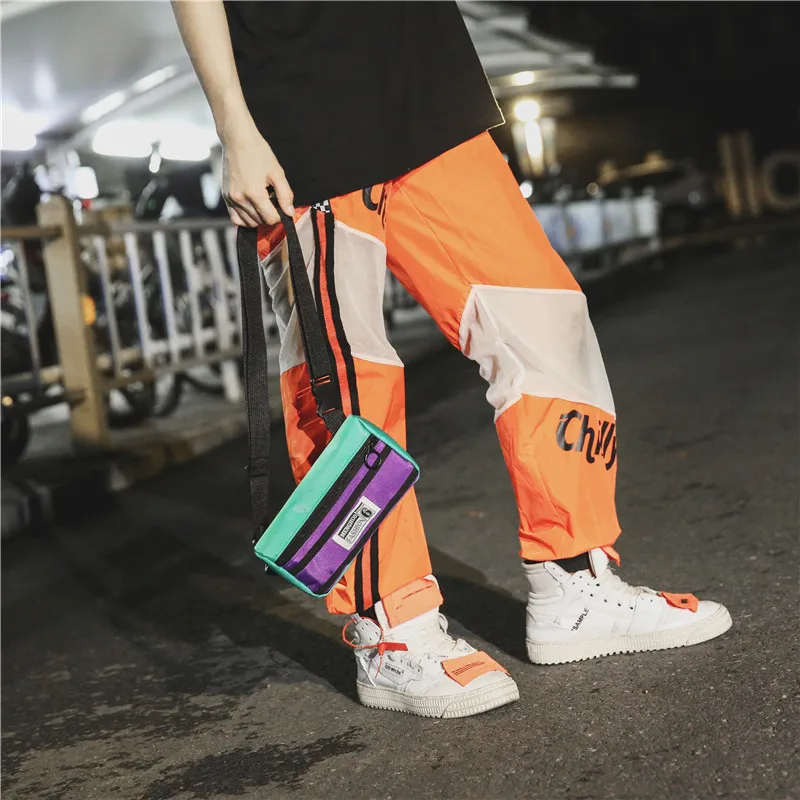Menghuo Unisex Fanny Pack Belt Bag Panelled Waist Bag Purse Chest Fanny Pack Travel Cashier Belt Hip-hop Rock Boys Girl Bag 2018GQEC8749