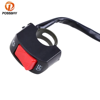 

POSSBAY Motorcycle Handlebar Kill Button Switch For Yamaha Suzuki Kawasaki Headlight Fog Spot Light On Off Switches Dirt Bike
